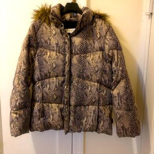 Calvin Klein Snake print puffer